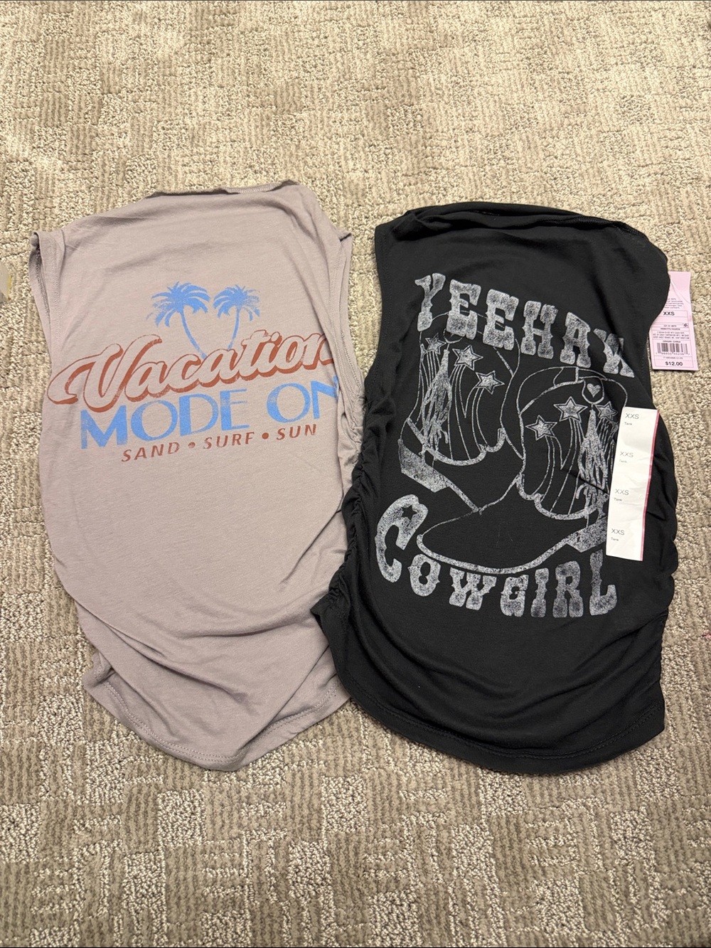 Vacation Mode On Graphic Tank Top / Yee Haw XXS wild fable